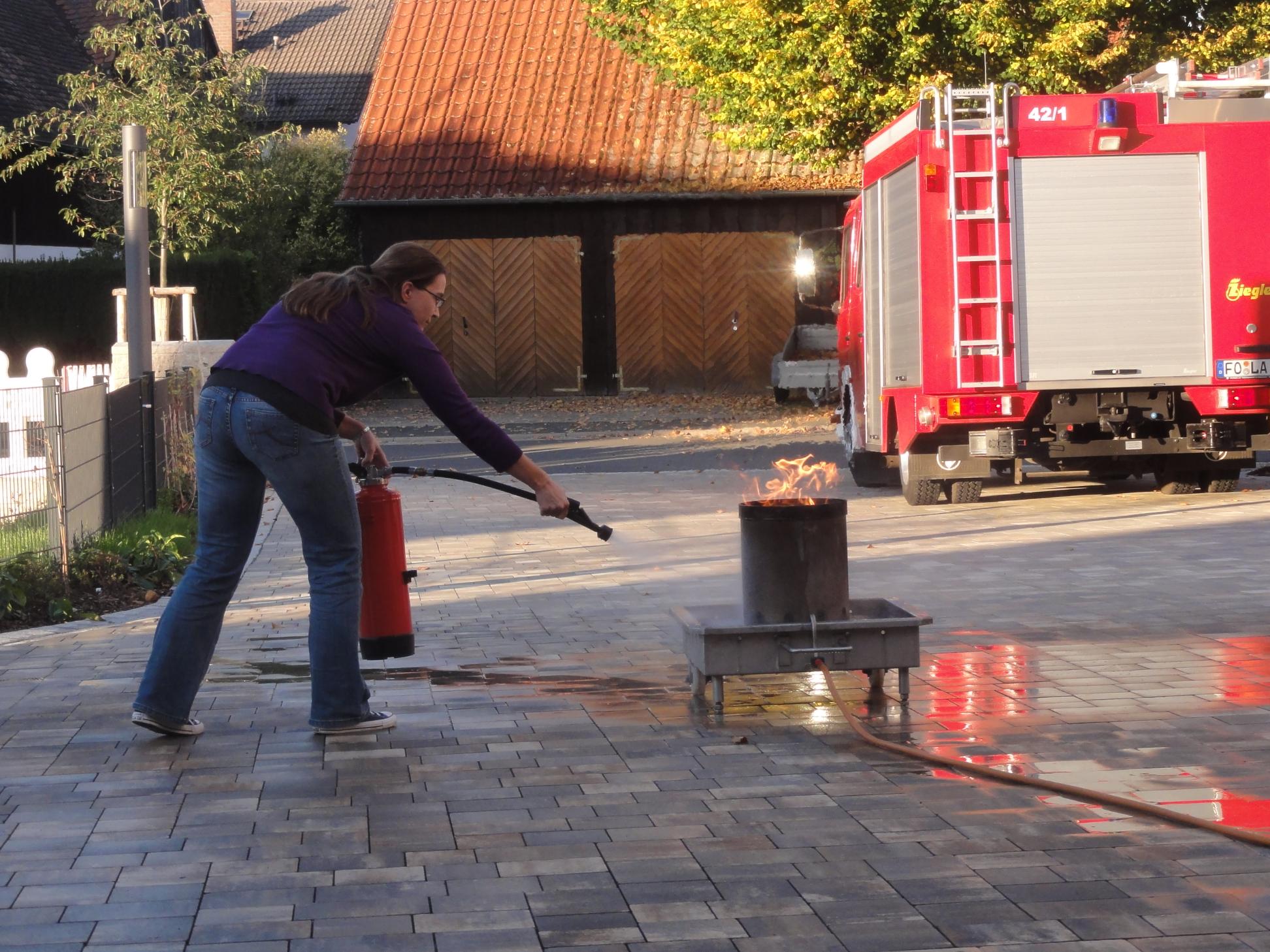 Feuerlöschertraining