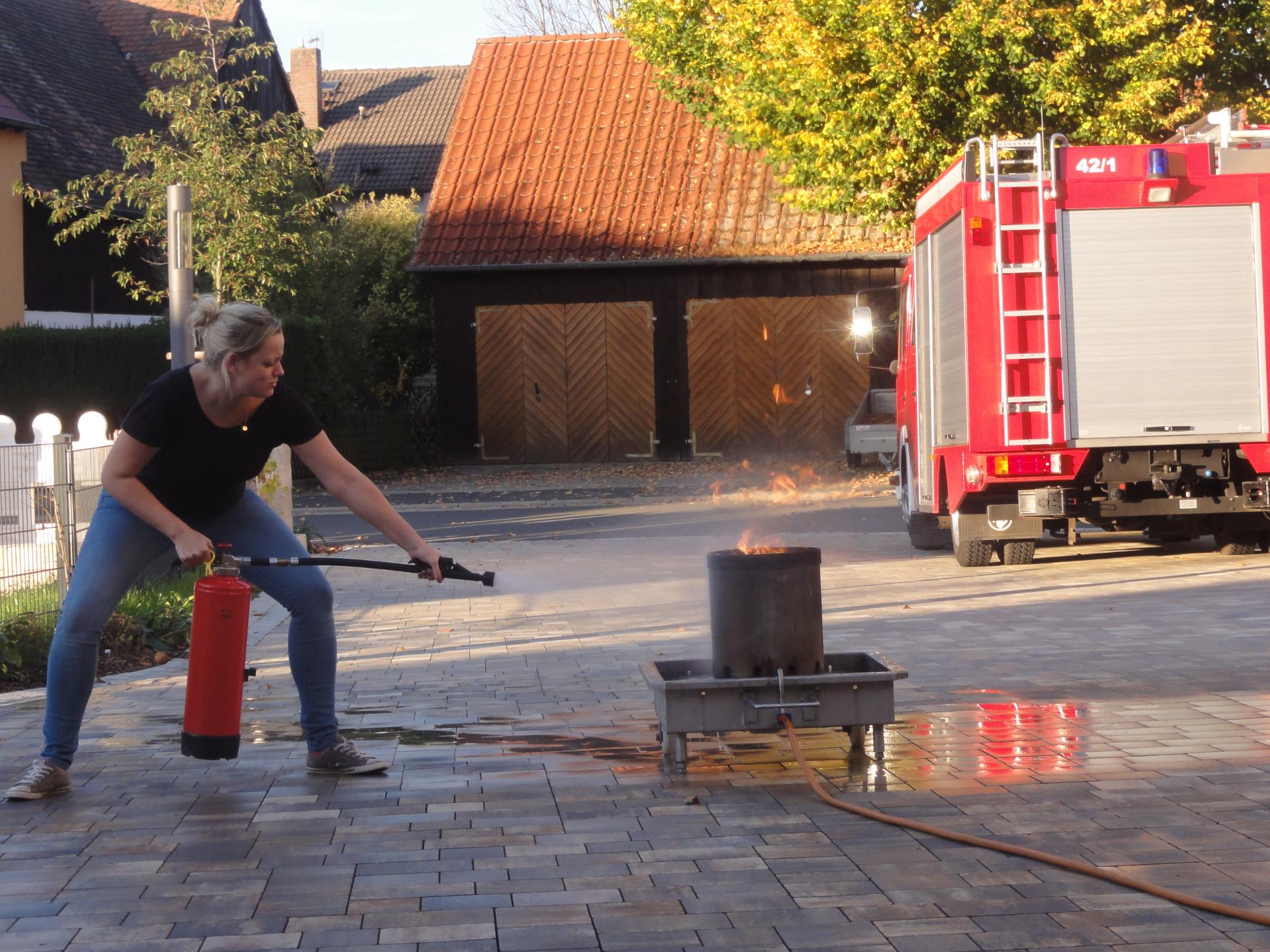 Feuerlöschertraining