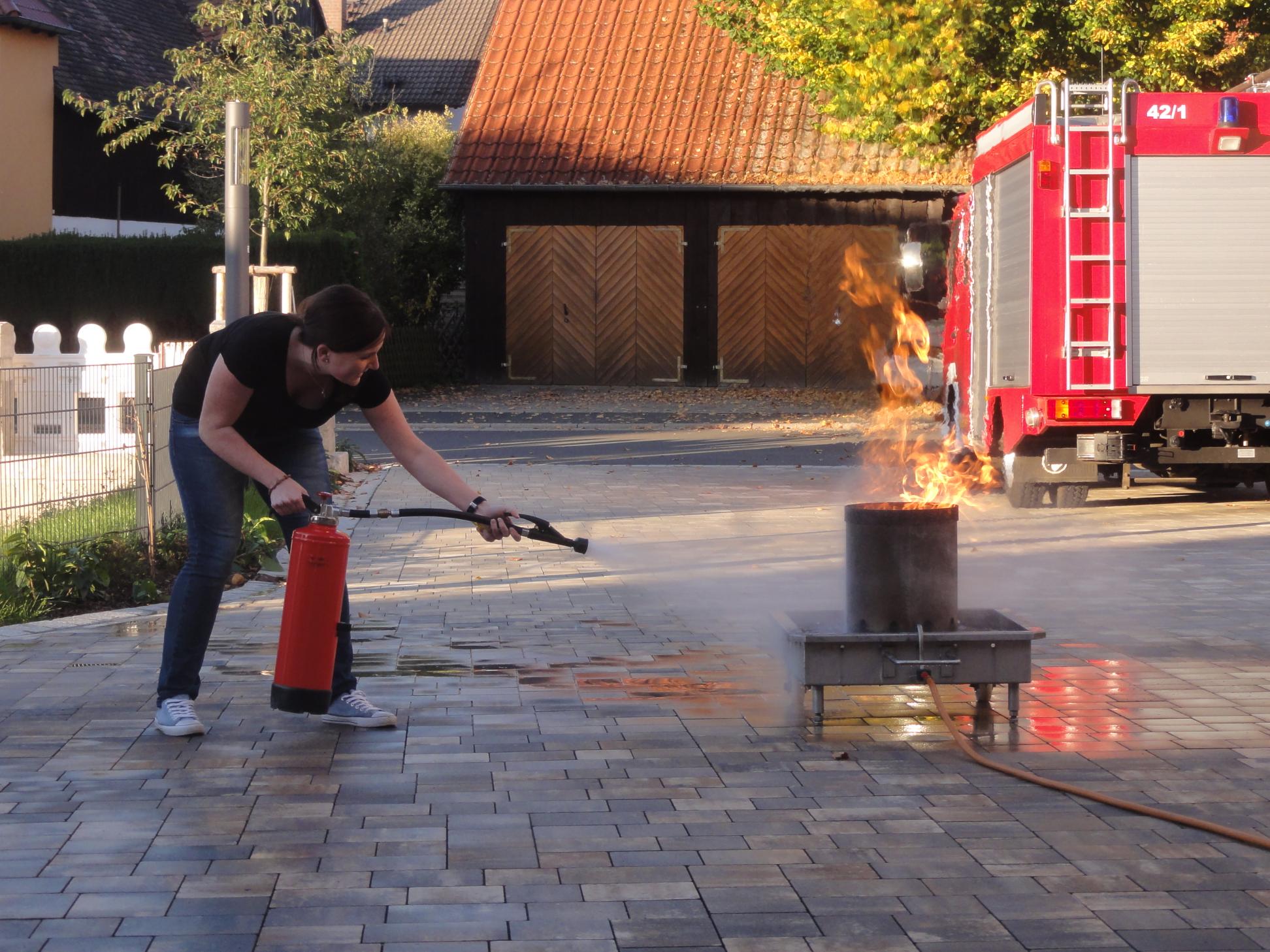 Feuerlöschertraining