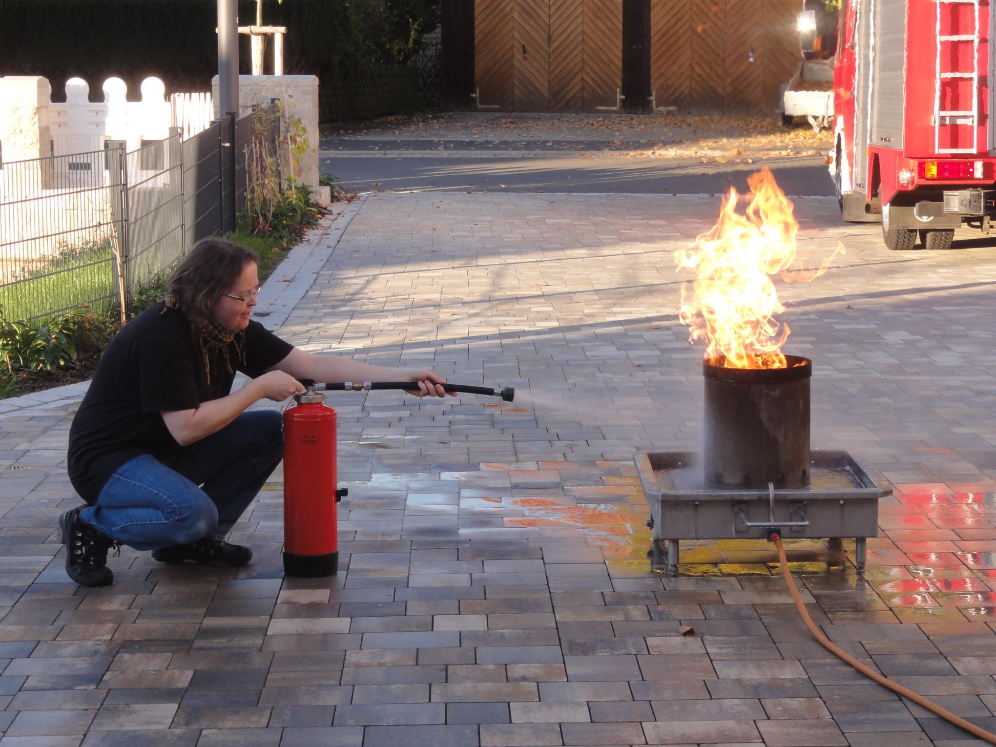 Feuerlöschertraining