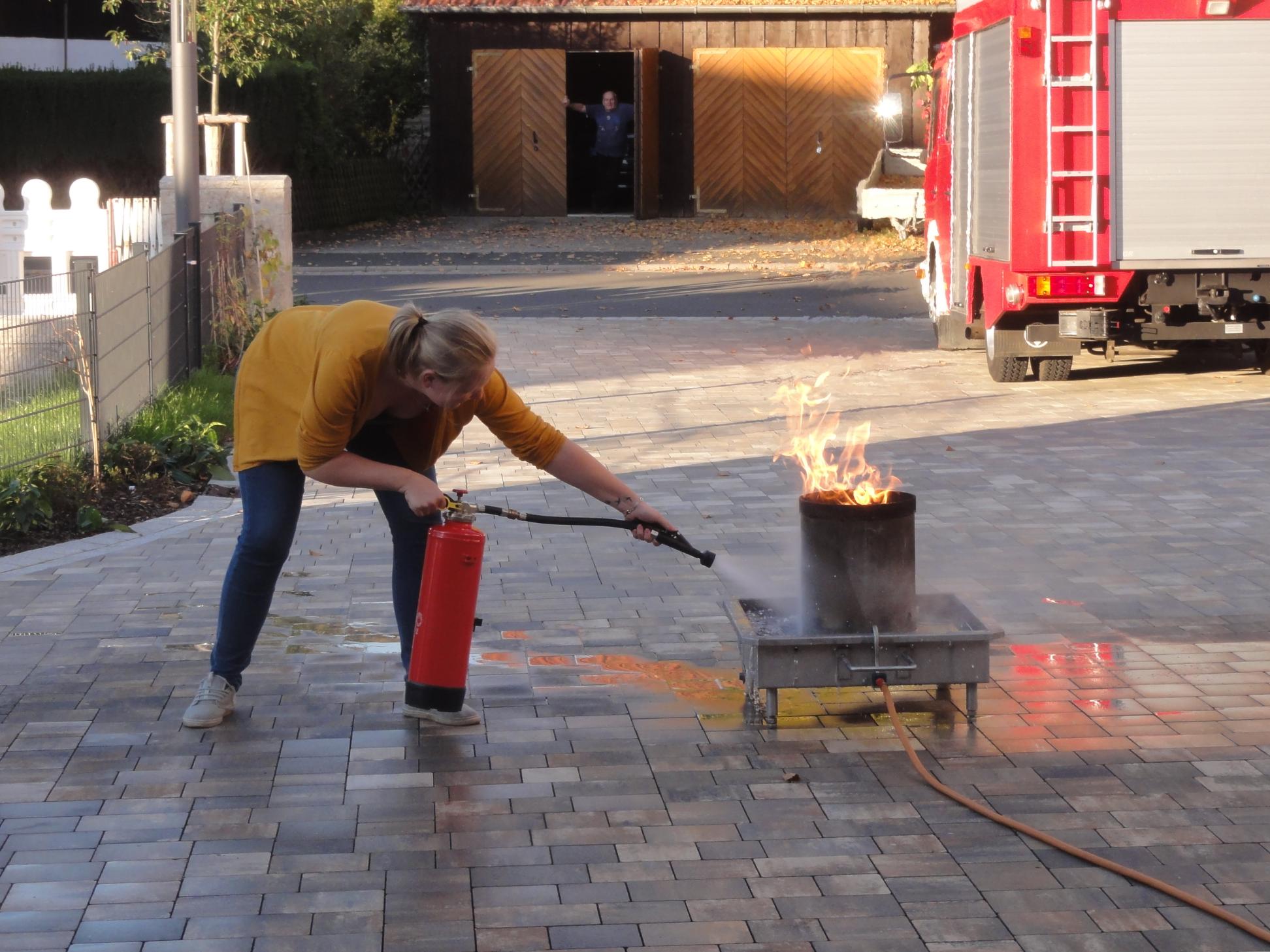 Feuerlöschertraining