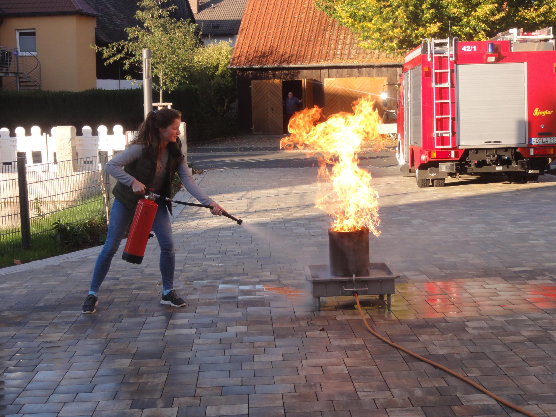 Feuerlöschertraining