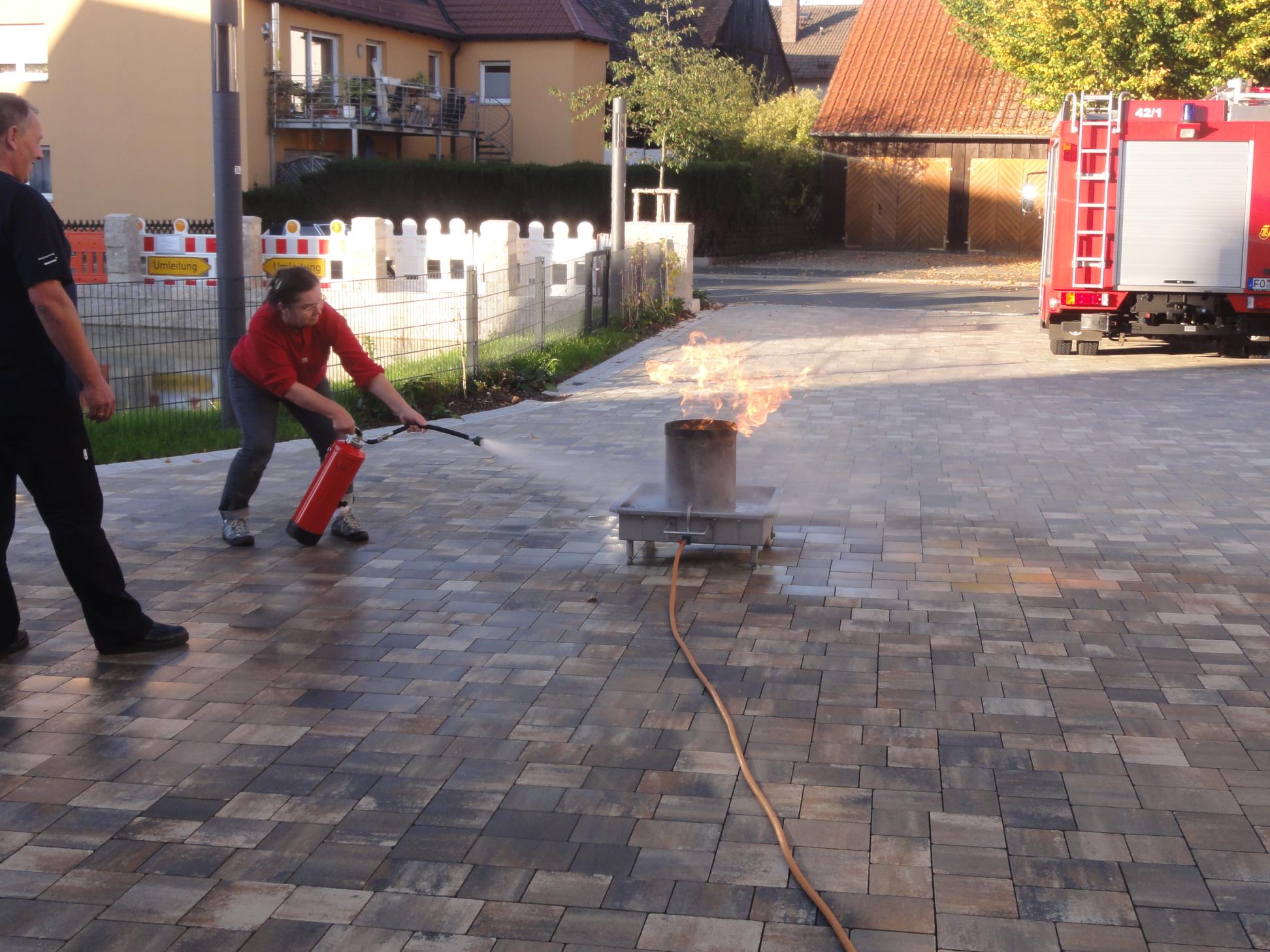 Feuerlöschertraining